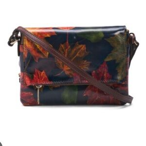 Patricia Nash NWOT Maple Leaves Corfu Leather Crossbody